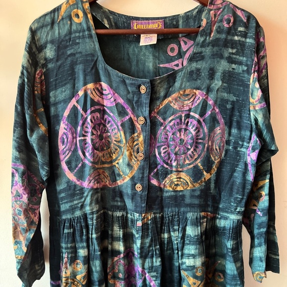 Hilltribe Designs Flowy Abstract Jumpsuit S (Fits s-m depending on desired fit) - Picture 9 of 14